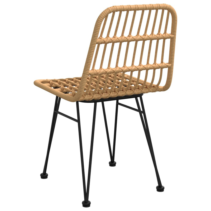 vidaXL 2 db polietilén rattan kerti szék 48 x 62 x 84 cm
