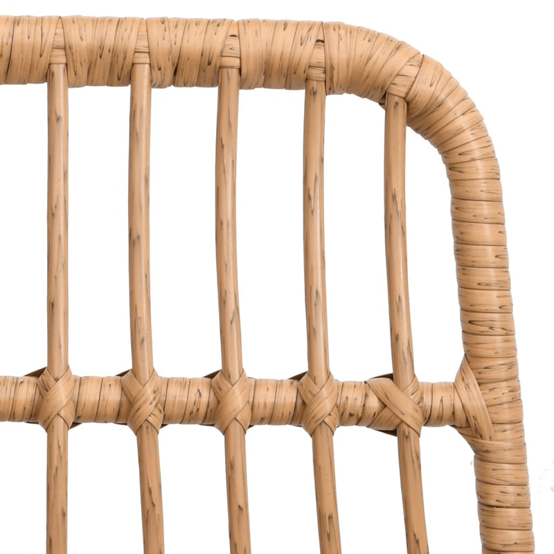 vidaXL 2 db polietilén rattan kerti szék 48 x 62 x 84 cm