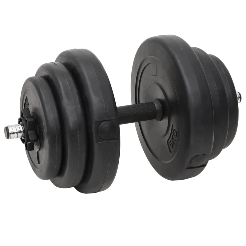 vidaXL egykezes és kétkezes súlyzók súlytárcsákkal 60 kg