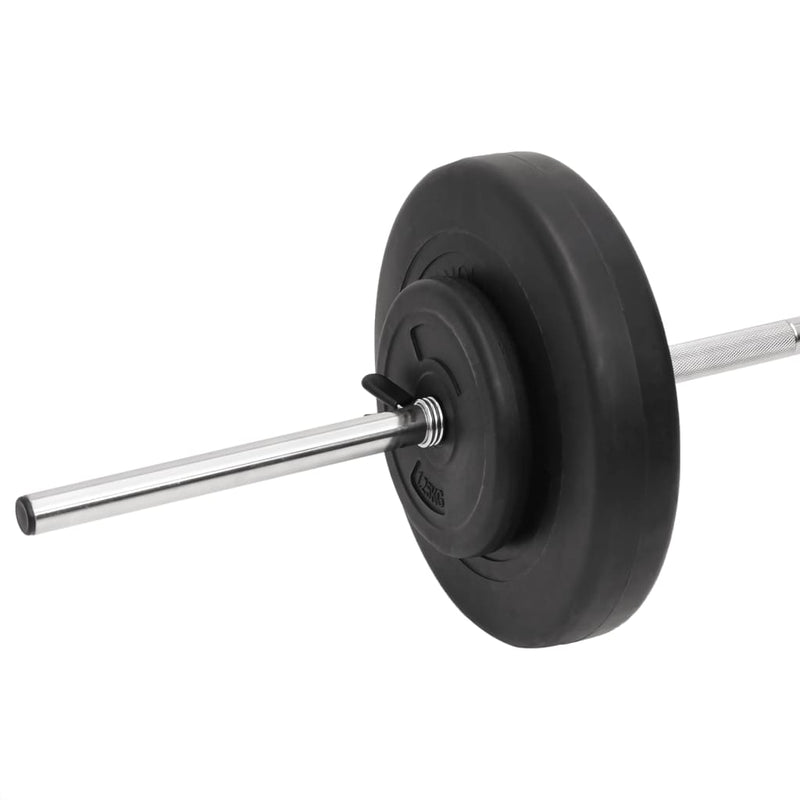 vidaXL egykezes és kétkezes súlyzók súlytárcsákkal 60 kg
