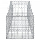 vidaXL 6 db íves horganyzott vas gabion kosár 200x50x40/60 cm