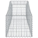 vidaXL 10 db íves horganyzott vas gabion kosár 200x50x40/60 cm