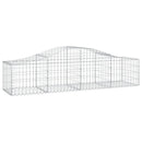 vidaXL 30 db íves horganyzott vas gabion kosár 200x50x40/60 cm