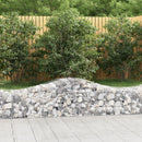 vidaXL 30 db íves horganyzott vas gabion kosár 200x50x40/60 cm