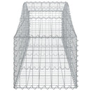 vidaXL 40 db íves horganyzott vas gabion kosár 200x50x40/60 cm