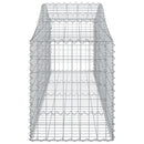 vidaXL 7 db íves horganyzott vas gabion kosár 200x50x60/80 cm