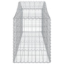 vidaXL 9 db íves horganyzott vas gabion kosár 200x50x60/80 cm