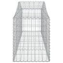 vidaXL 40 db íves horganyzott vas gabion kosár 200x50x60/80 cm