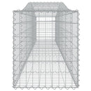 vidaXL 9 db íves horganyzott vas gabion kosár 400x50x60/80 cm