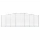 vidaXL 15 db íves horganyzott vas gabion kosár 400x50x120/140 cm