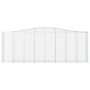 vidaXL 20 db íves horganyzott vas gabion kosár 400x50x140/160 cm