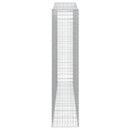 vidaXL 5 db íves horganyzott vas gabion kosár 400x50x220/240 cm