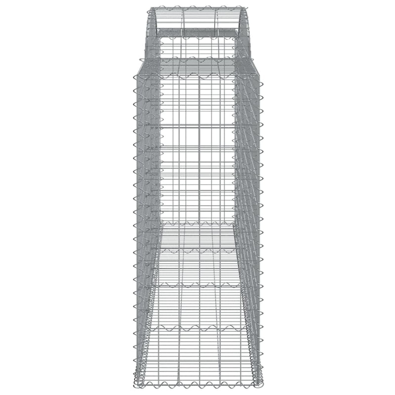 vidaXL 13 db íves horganyzott vas gabion kosár 300x50x120/140 cm