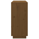 vidaXL mézbarna tömör fenyőfa tálalószekrény 111 x 34 x 75 cm