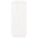 vidaXL fehér tömör fenyőfa tálalószekrény 104,5x34x80 cm