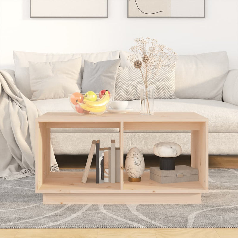 vidaXL tömör fenyőfa dohányzóasztal 80 x 50 x 40 cm