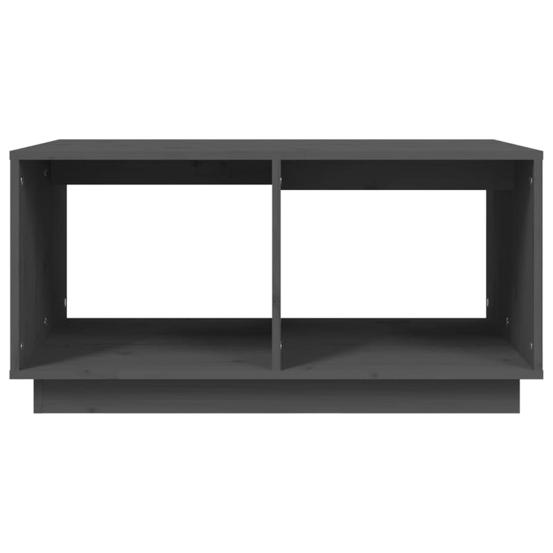 vidaXL szürke tömör fenyőfa dohányzóasztal 80 x 50 x 40 cm