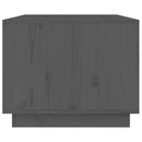 vidaXL szürke tömör fenyőfa dohányzóasztal 80 x 50 x 40 cm