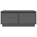 vidaXL szürke tömör fenyőfa dohányzóasztal 80 x 50 x 35 cm