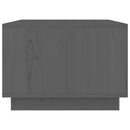 vidaXL szürke tömör fenyőfa dohányzóasztal 80 x 50 x 35 cm