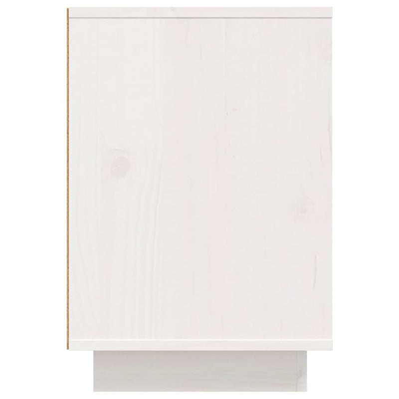 vidaXL 2 db fehér tömör fenyőfa éjjeliszekrény 50 x 34 x 50 cm