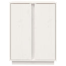 vidaXL fehér tömör fenyőfa tálalószekrény 60 x 35 x 80 cm