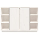 vidaXL fehér tömör fenyőfa tálalószekrény 120x35x80 cm