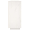 vidaXL fehér tömör fenyőfa tálalószekrény 120x35x80 cm