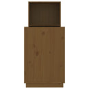 vidaXL mézbarna tömör fenyőfa íróasztal 110x53x117 cm