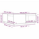 vidaXL mézbarna tömör fenyőfa dohányzóasztal 100 x 101 x 40,5 cm