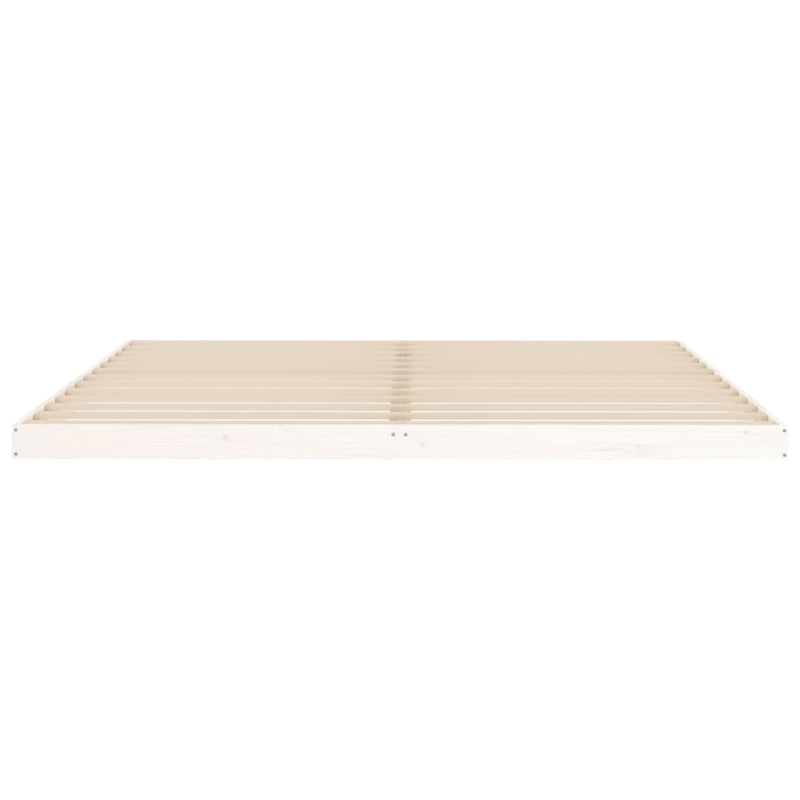 vidaXL fehér tömör fenyőfa ágykeret 200 x 200 cm