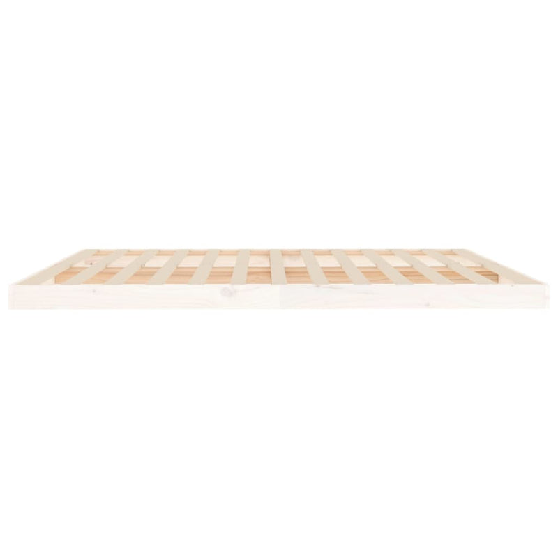 vidaXL fehér tömör fenyőfa ágykeret 200 x 200 cm