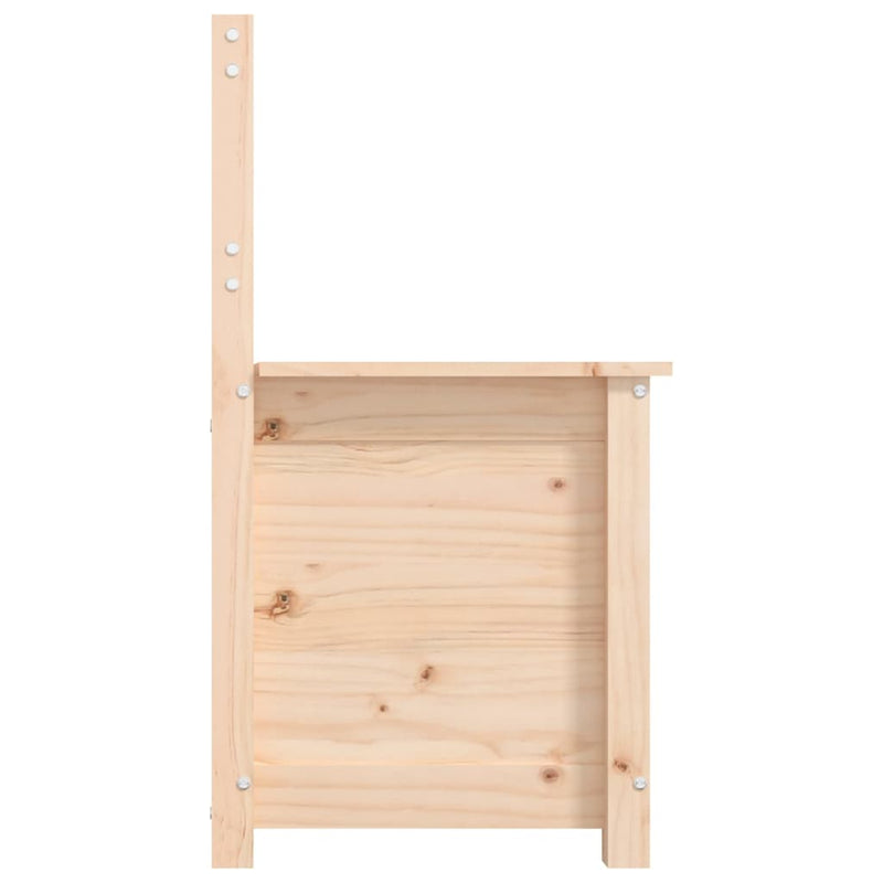 vidaXL tömör fenyőfa pad 80 x 41 x 77 cm