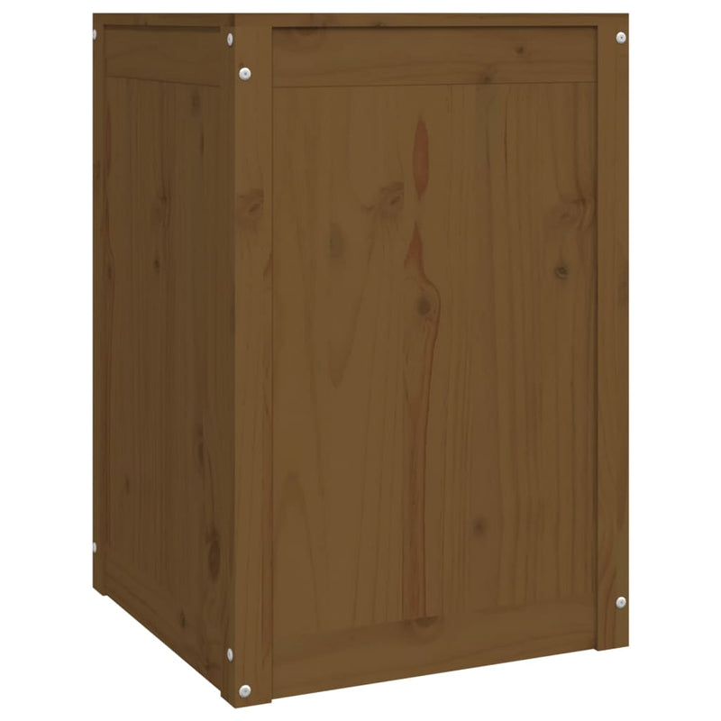vidaXL mézbarna tömör fenyőfa szennyestartó láda 44 x 44 x 66 cm