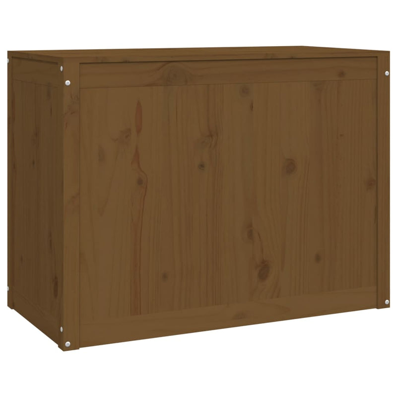 vidaXL mézbarna tömör fenyőfa szennyestartó láda 88,5 x 44 x 66 cm