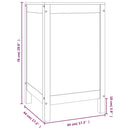 vidaXL szürke tömör fenyőfa szennyestartó láda 44 x 44 x 76 cm