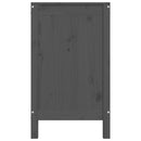 vidaXL szürke tömör fenyőfa szennyestartó láda 88,5 x 44 x 76 cm