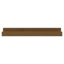 vidaXL 2 db mézbarna tömör fenyőfa fali polc 80 x 12 x 9 cm