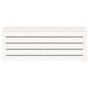 vidaXL fehér tömör fenyőfa tárolóláda 89 x 36,5 x 33 cm