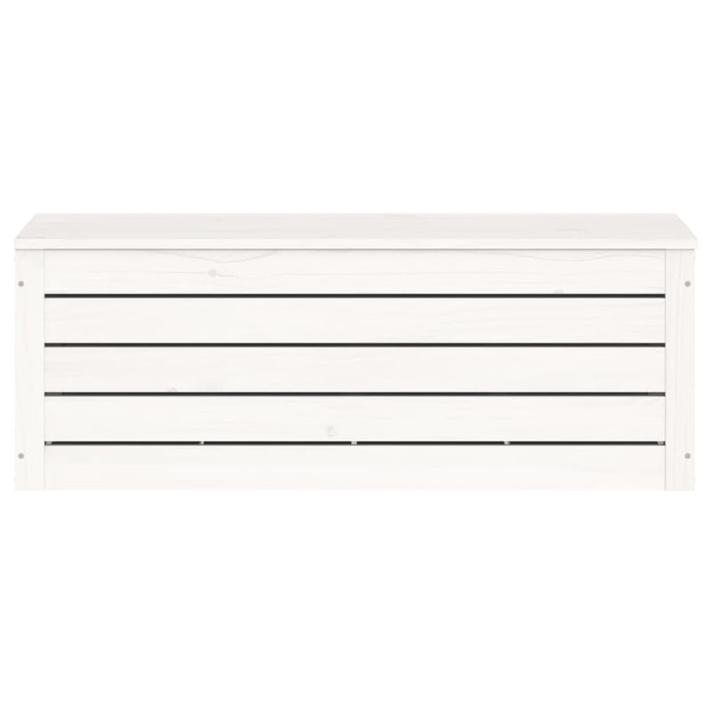 vidaXL fehér tömör fenyőfa tárolóláda 89 x 36,5 x 33 cm