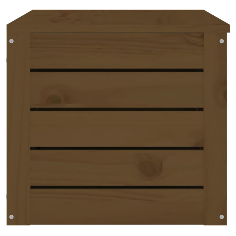 vidaXL mézbarna tömör fenyőfa tárolóláda 89 x 36,5 x 33 cm