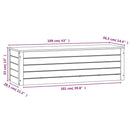vidaXL tömör fenyőfa tárolóláda 109 x 36,5 x 33 cm