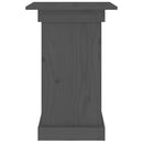 vidaXL szürke tömör fenyőfa virágtartó állvány 40 x 40 x 60 cm