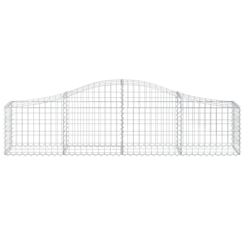 vidaXL íves horganyzott vas gabion kosár 200x30x40/60 cm