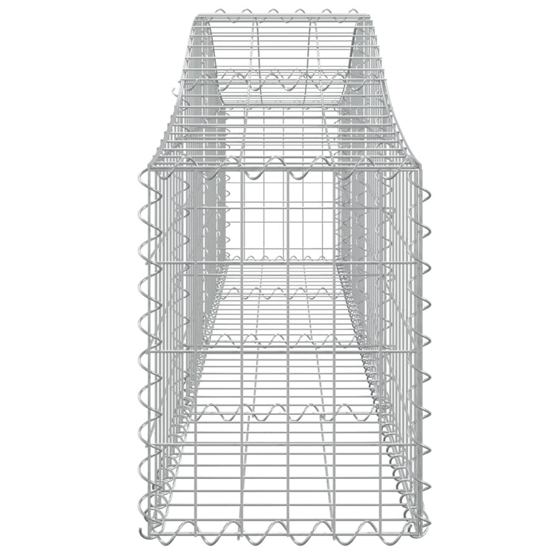 vidaXL íves horganyzott vas gabion kosár 200x30x40/60 cm