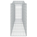vidaXL íves horganyzott vas gabion kosár 400x50x100/120 cm