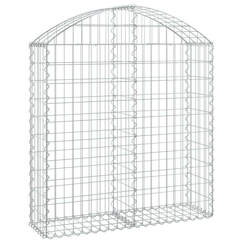 vidaXL íves horganyzott vas gabion kosár 100x30x100/120 cm