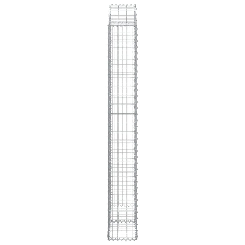 vidaXL íves horganyzott vas gabion kosár 100x30x220/240 cm