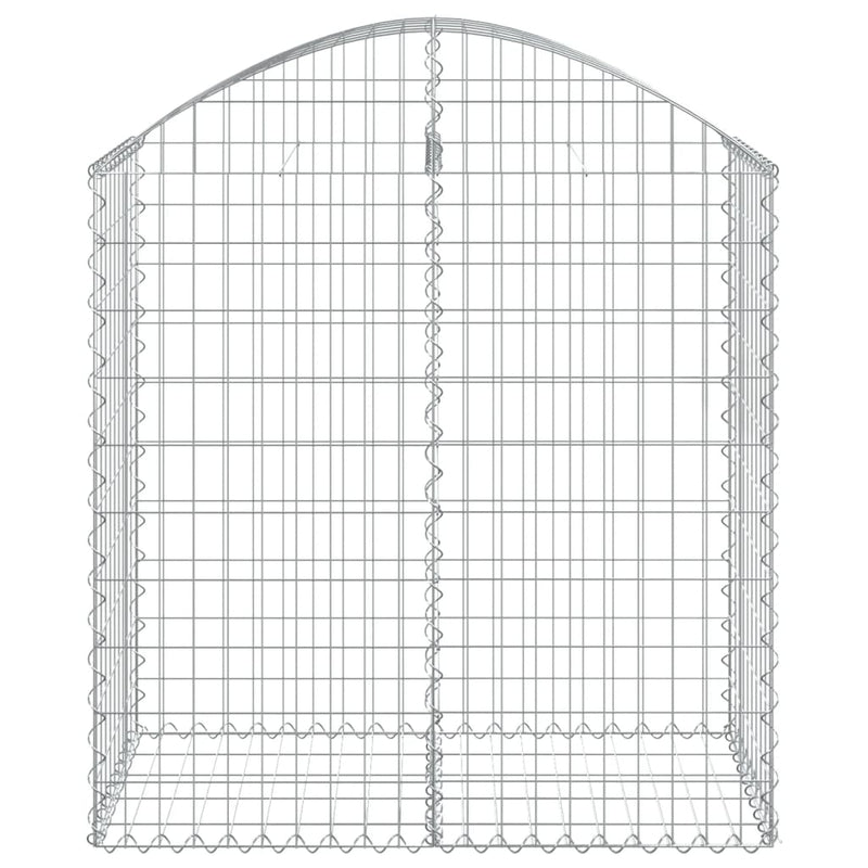 vidaXL íves horganyzott vas gabion kosár 100x50x100/120 cm