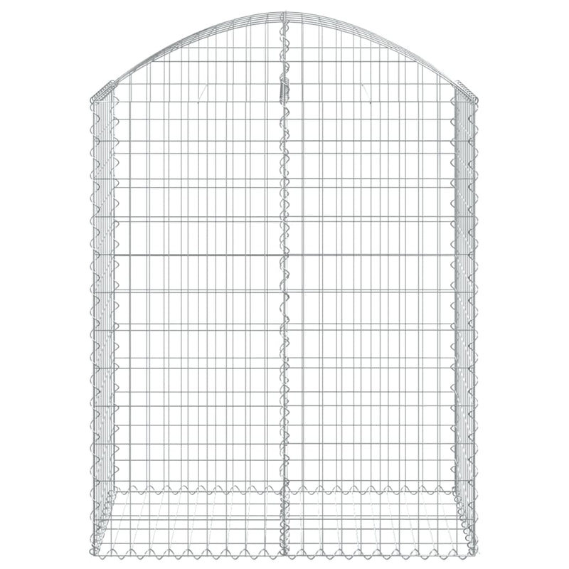 vidaXL íves horganyzott vas gabion kosár 100x50x120/140 cm
